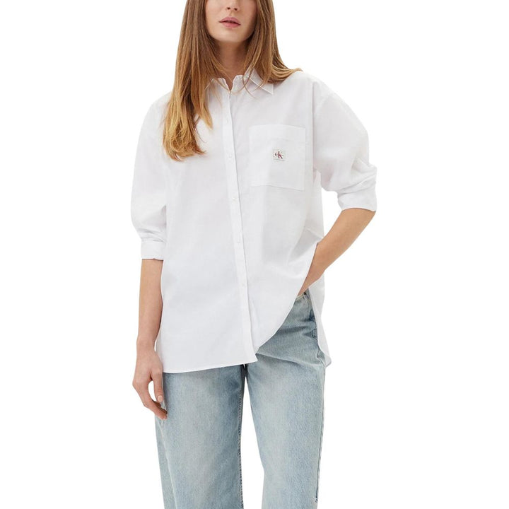 Calvin Klein Jeans Shirts - Women’s White Cotton Blouse