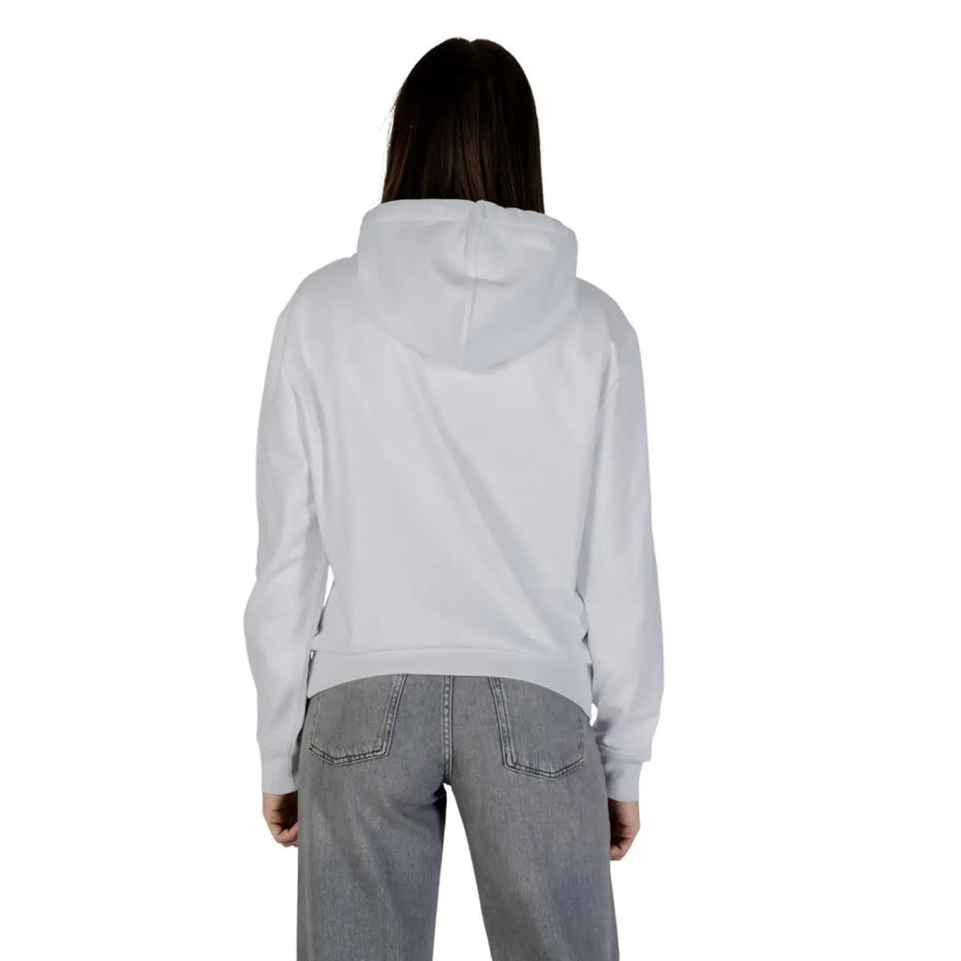 Calvin Klein Jeans White Cotton Hoodie