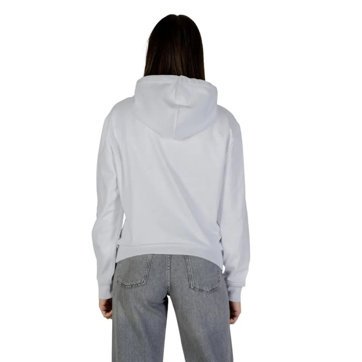 Calvin Klein Jeans White Cotton Hoodie
