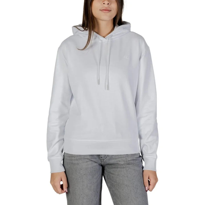 Calvin Klein Jeans White Cotton Hoodie