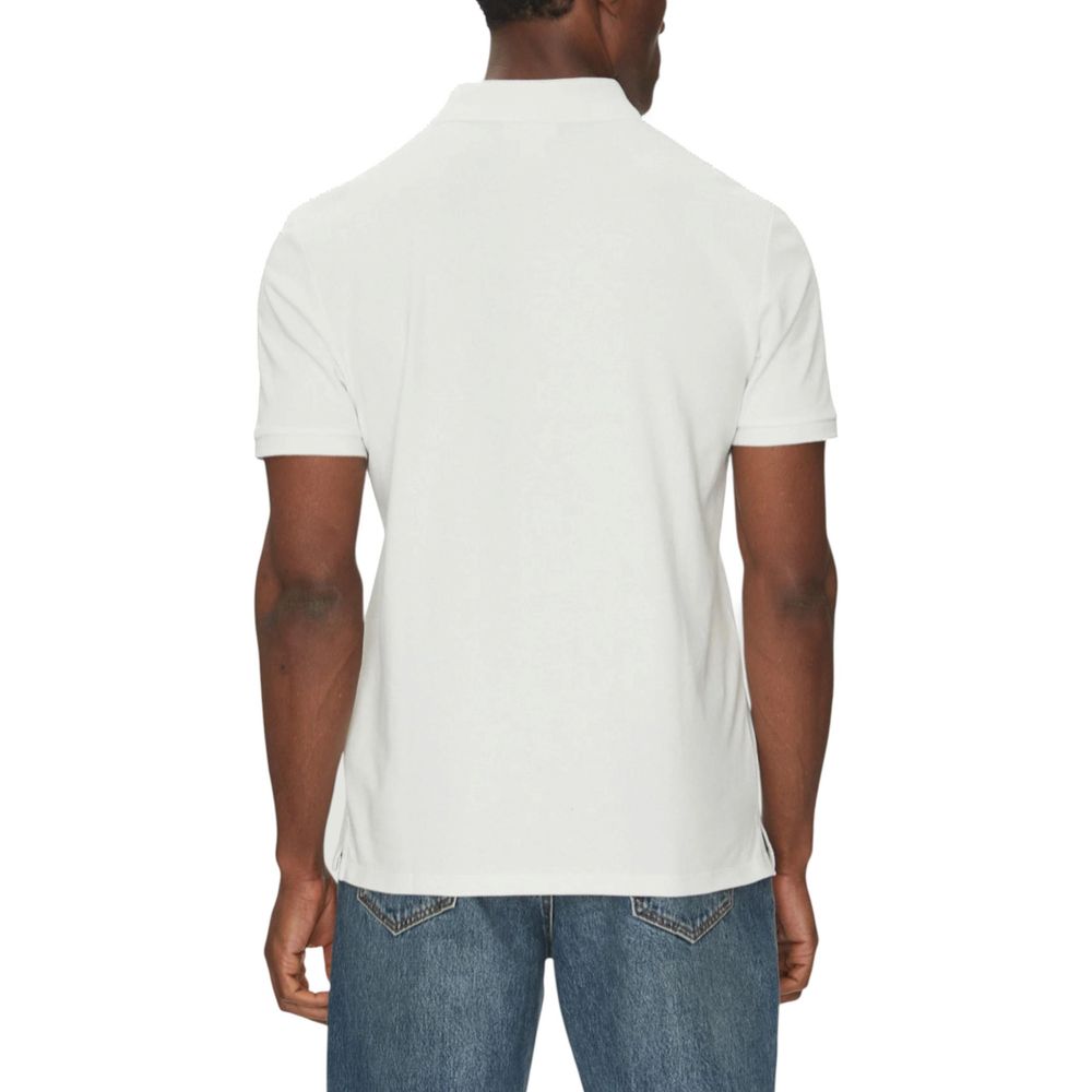 Calvin Klein Jeans White Cotton Polo Shirt