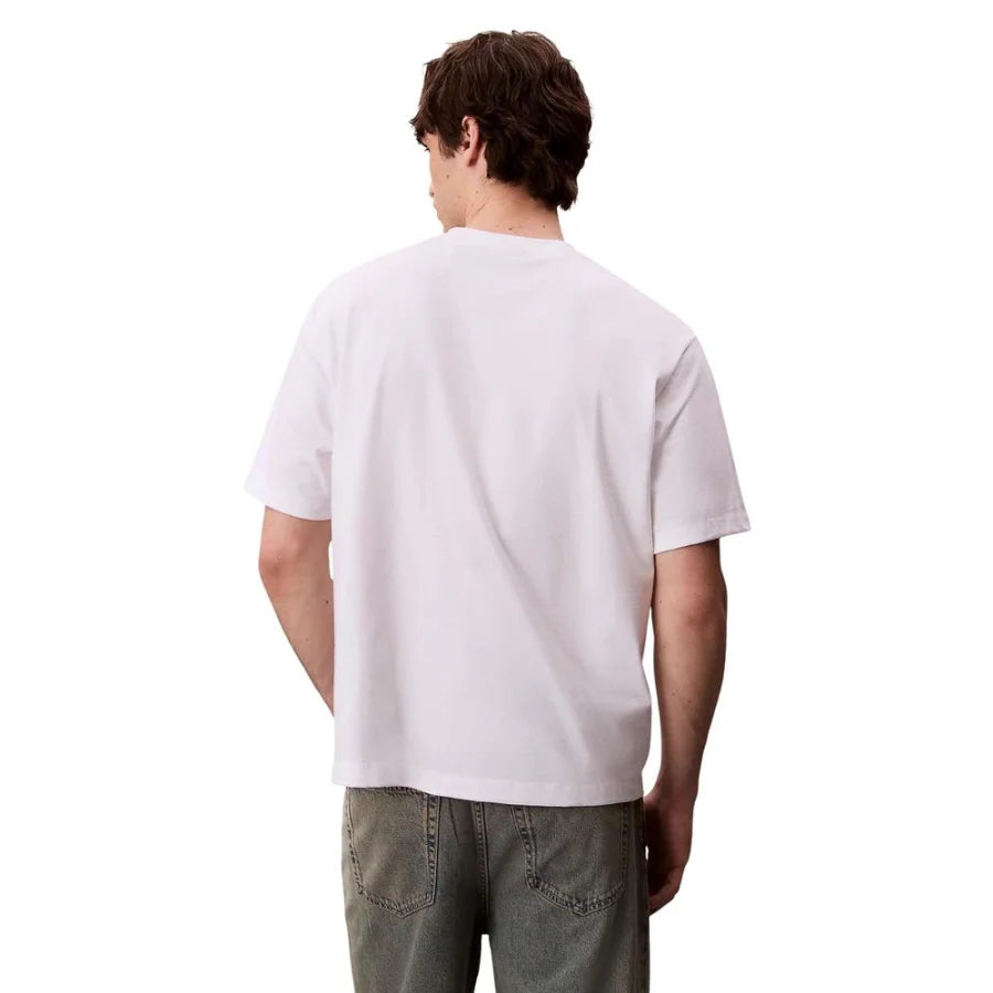 Calvin Klein Jeans White Cotton T-Shirt