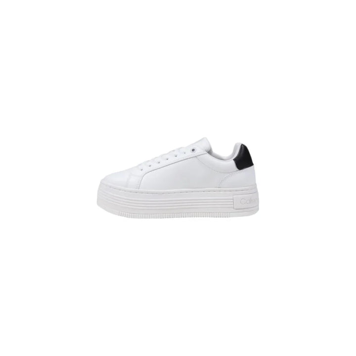 Calvin Klein Jeans White Leather Low Top Sneakers