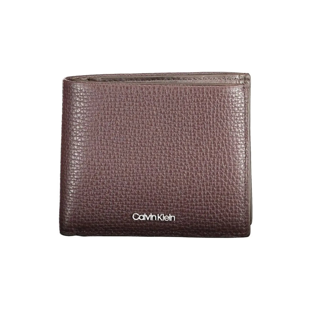 Calvin Klein Marrone Leather Men Wallet
