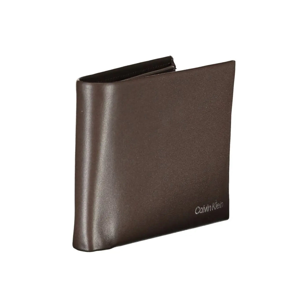 Calvin Klein Marrone Leather Men Wallet
