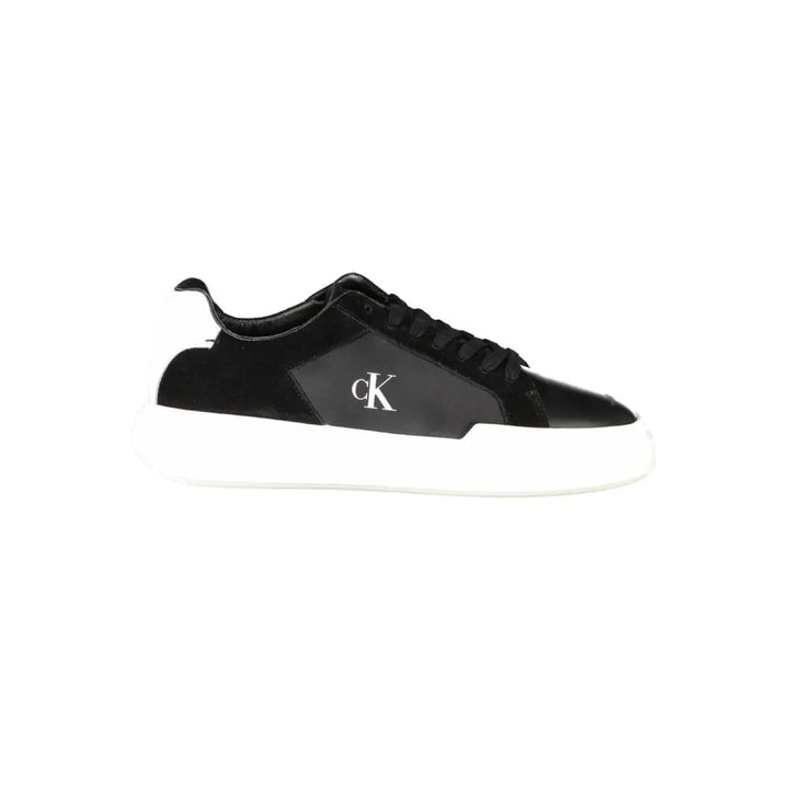 Calvin Klein Nero Leather Men Sneaker