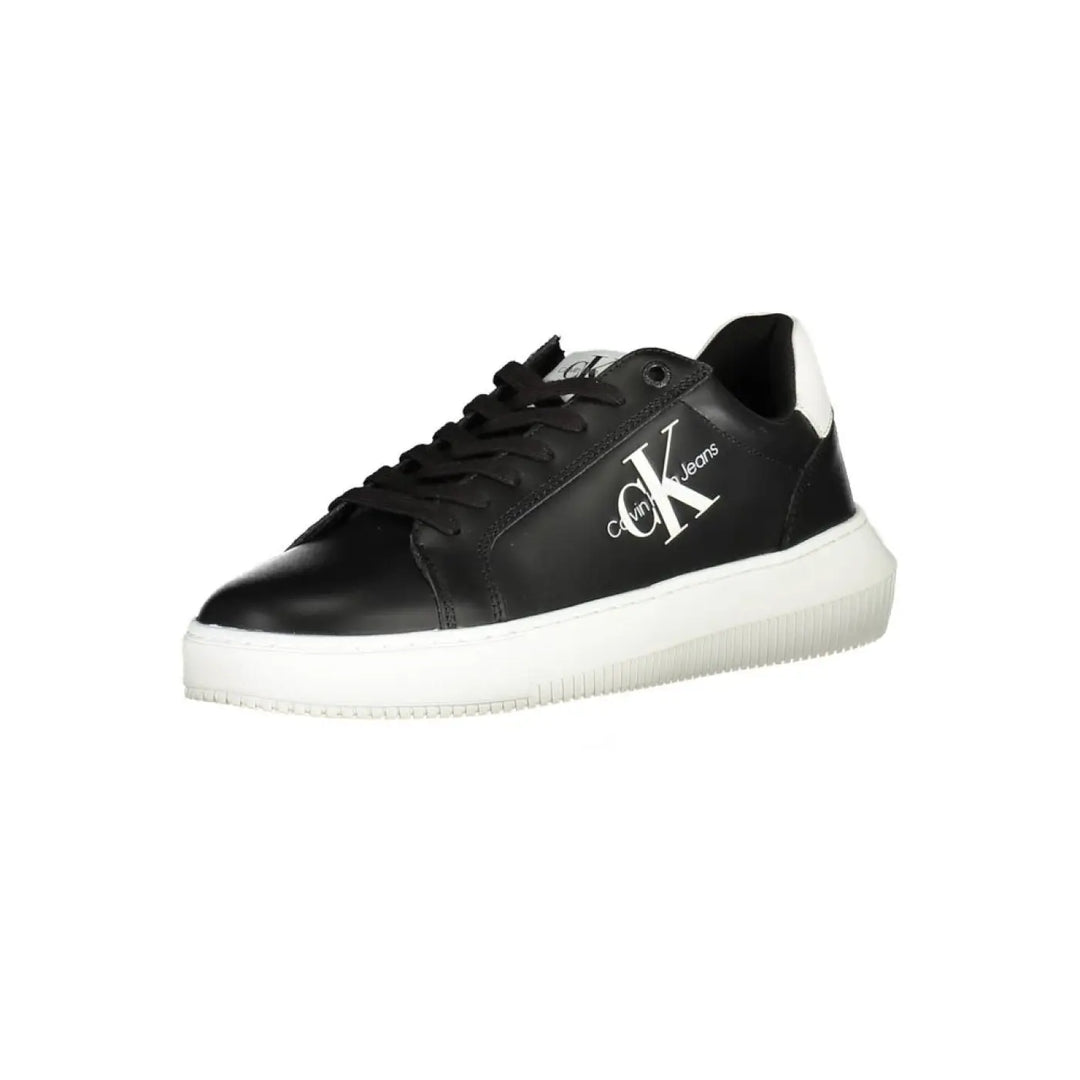 Calvin Klein Nero Leather Men Sneaker