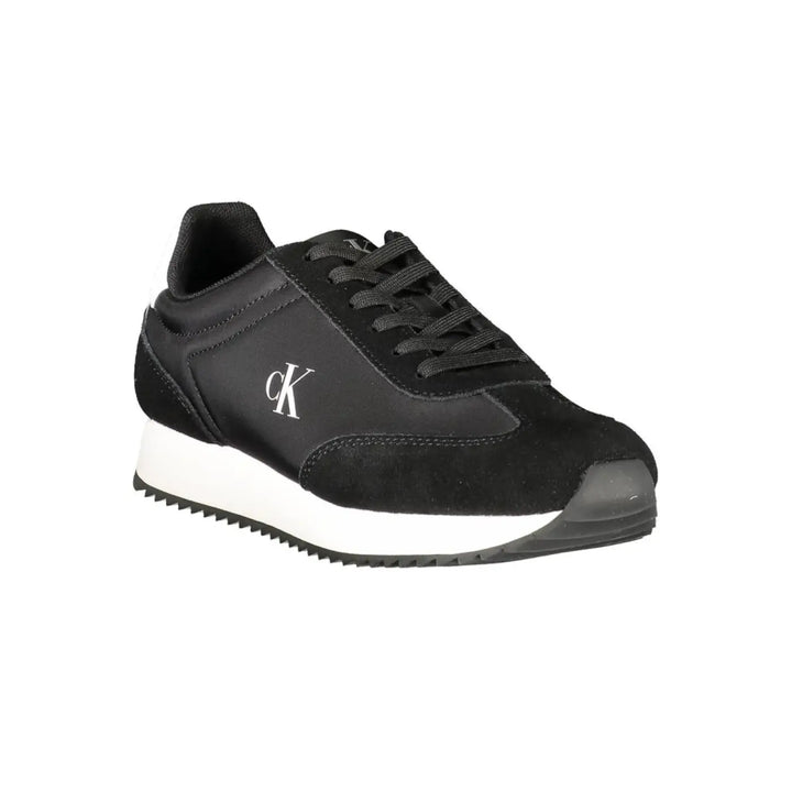 Calvin Klein Nero Leather Women Sneaker