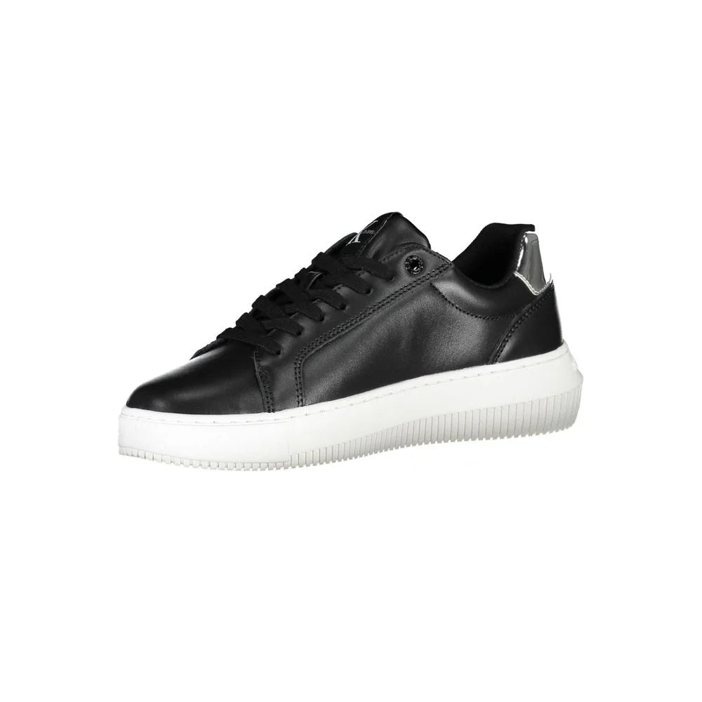 Calvin Klein Nero Leather Women Sneaker