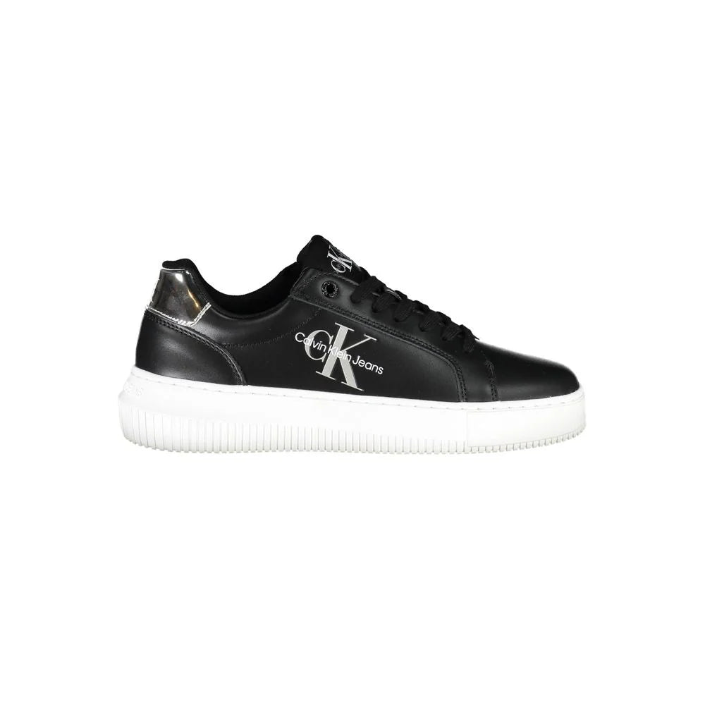 Calvin Klein Nero Leather Women Sneaker