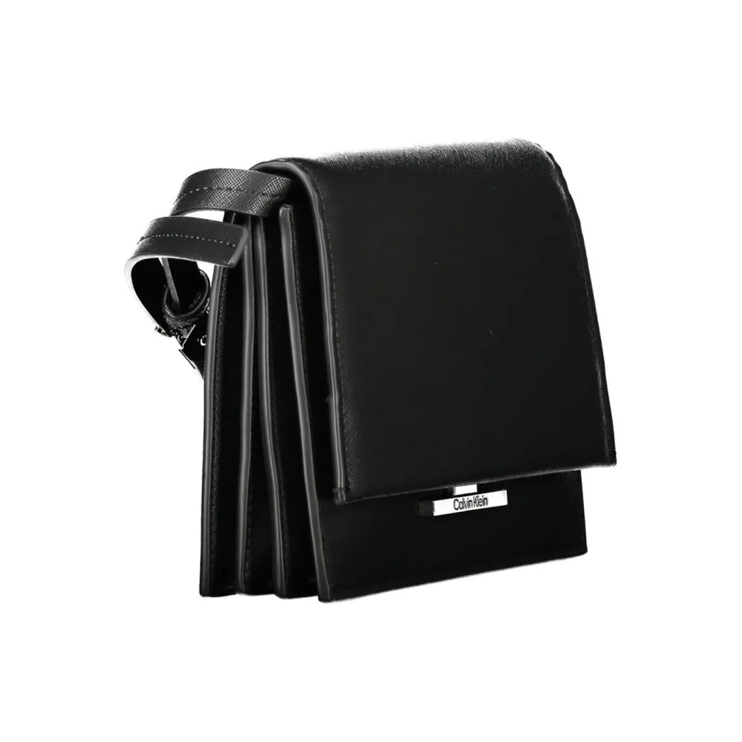 Calvin Klein Nero Poliuretano Woman Shoulder Bag