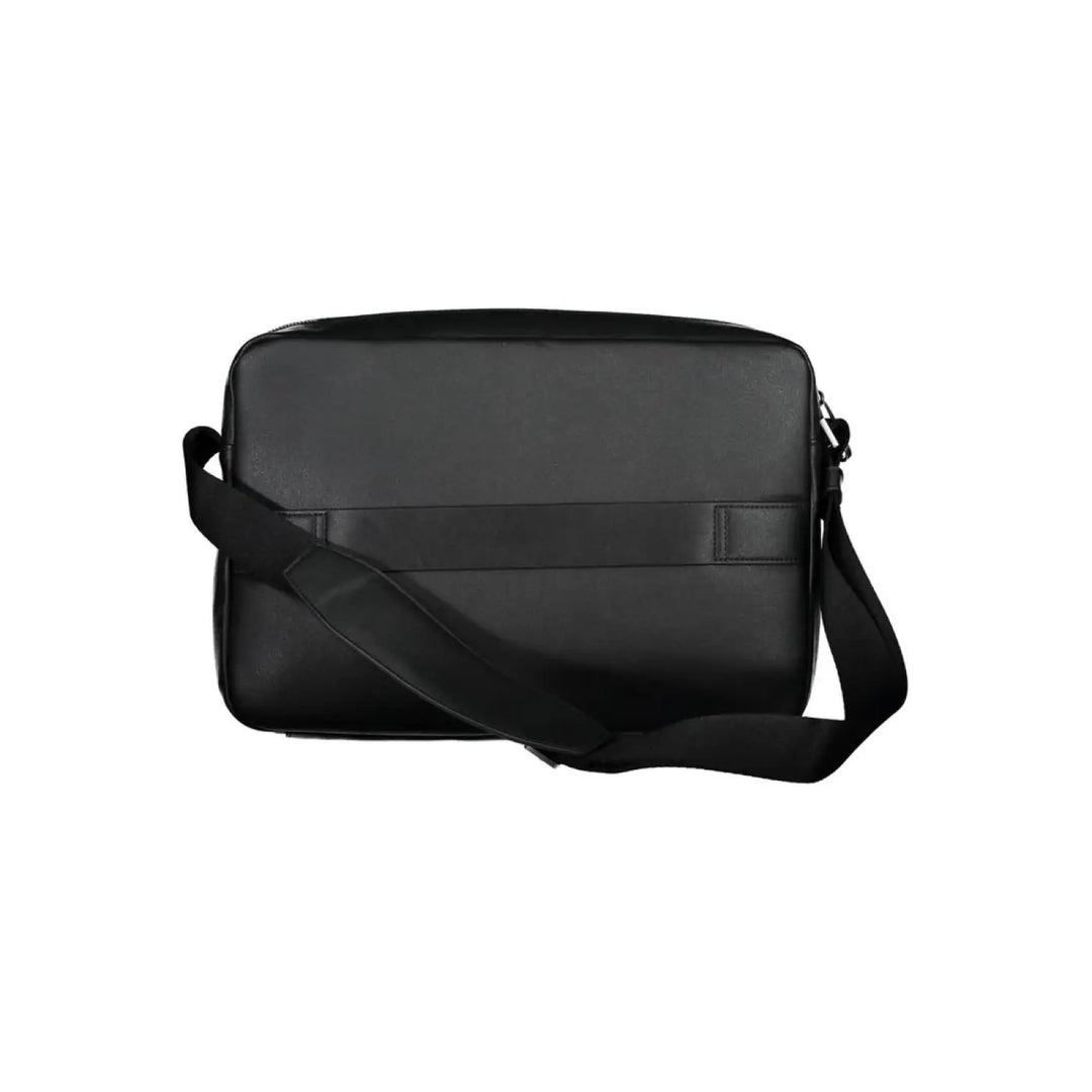 Calvin Klein Nero Recycled Polyester Men Briefcase