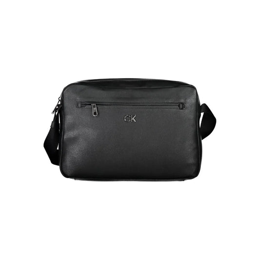 Calvin Klein Nero Recycled Polyester Men Briefcase