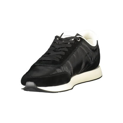 Calvin Klein Sneakers in Recycled Polyester Black with White Accents