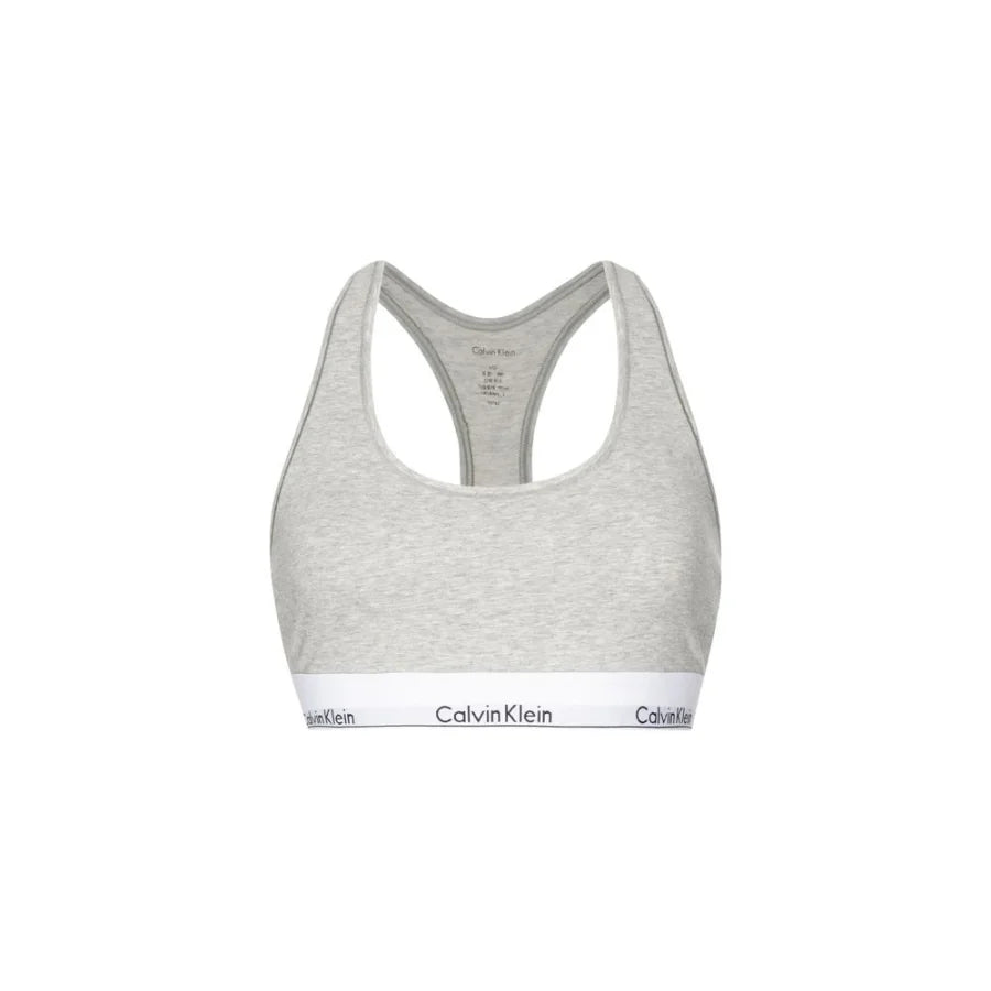 Calvin Klein Underwear Gray Cotton Bra