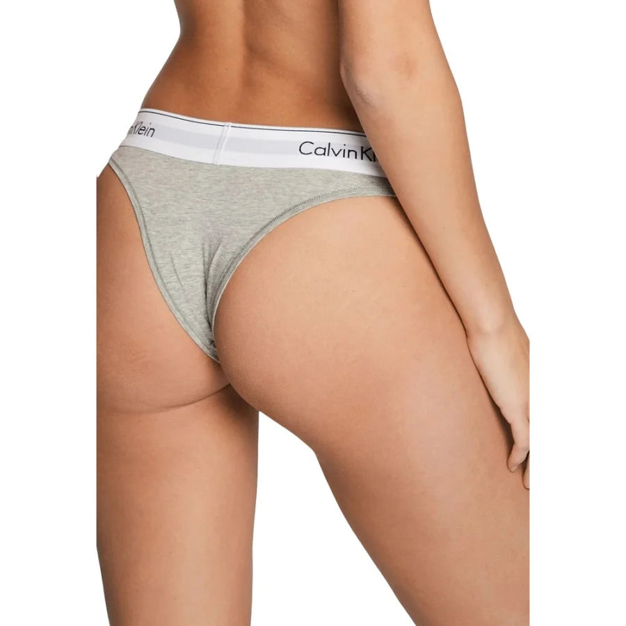 Calvin Klein Underwear Gray Cotton Pantie