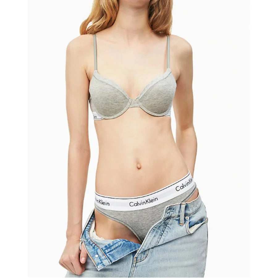 Calvin Klein Underwear Gray Cotton Pantie