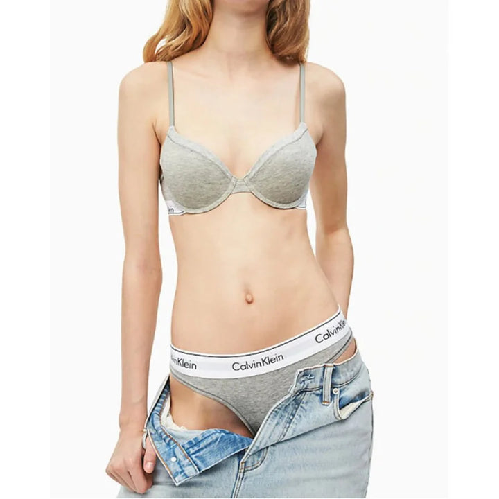 Calvin Klein Underwear Gray Cotton Pantie