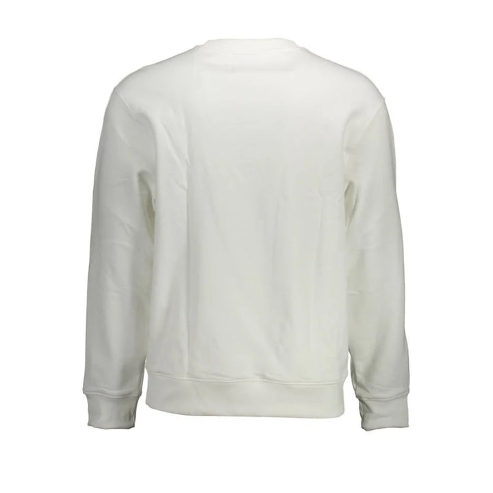 Calvin Klein White Cotton Men Sweatshirt