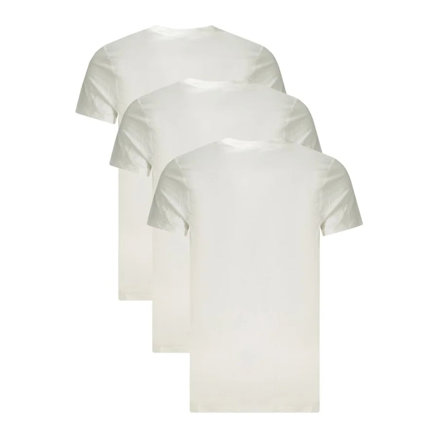 Calvin Klein White Cotton Men T-Shirt
