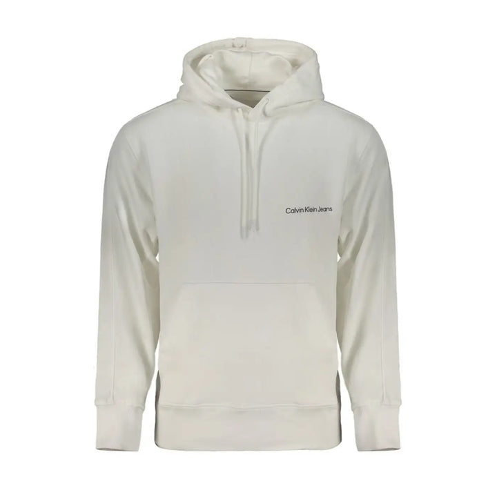 Calvin Klein White Cotton Men’s Hooded Sweatshirt