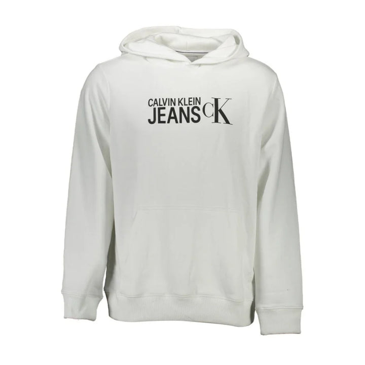 Calvin Klein White Cotton Men’s Hoodie