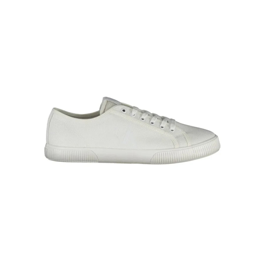 Calvin Klein White Cotton Men’s Sneaker