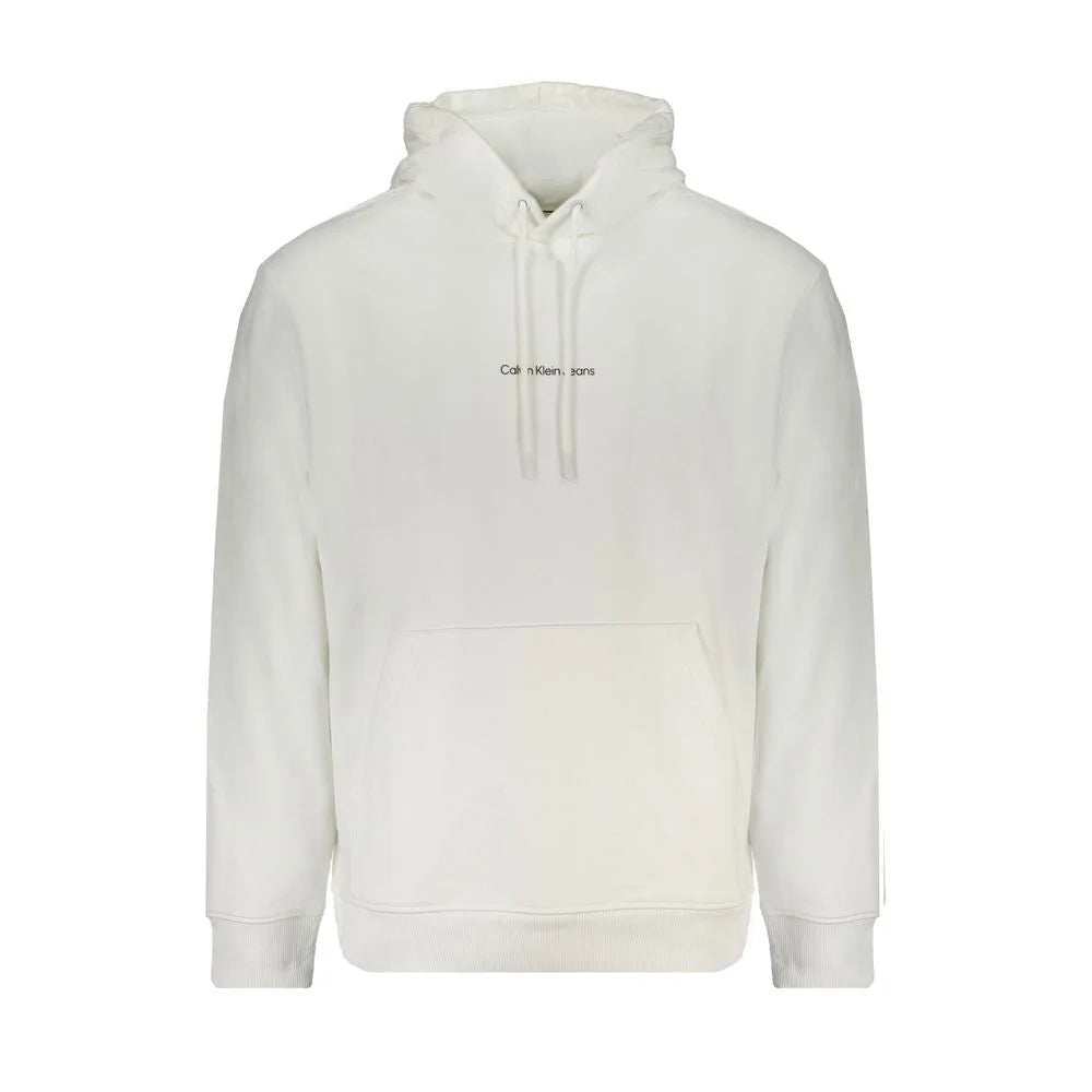 Calvin Klein White Cotton Men’s Sweatshirt