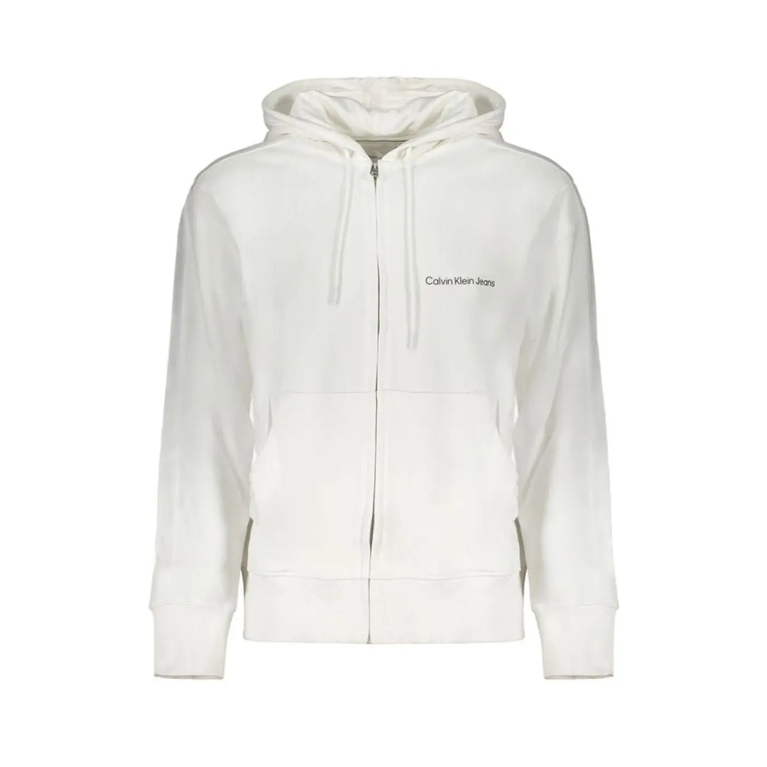 Calvin Klein White Cotton Men’s Sweatshirt