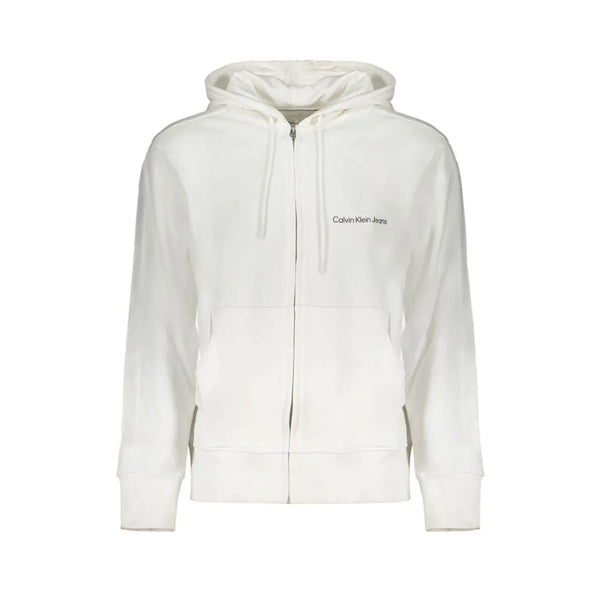 Calvin Klein White Cotton Men’s Sweatshirt