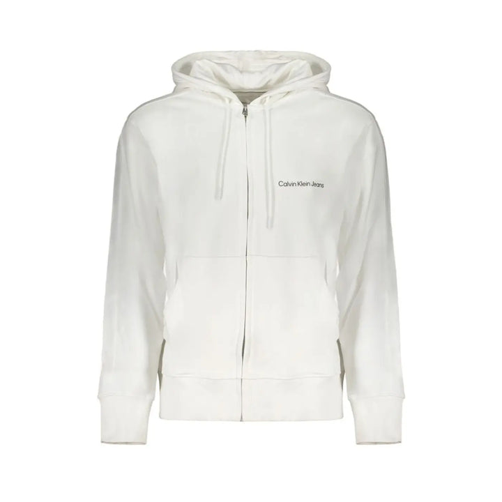 Calvin Klein White Cotton Men’s Sweatshirt