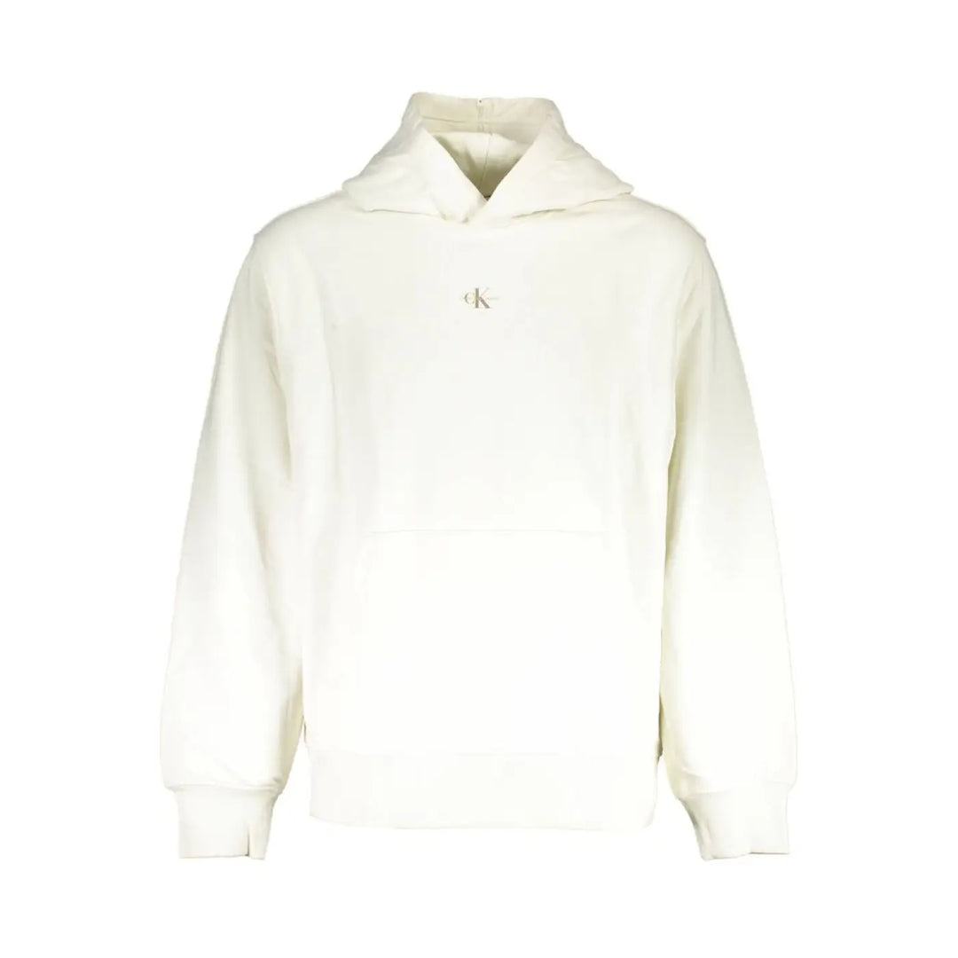 Calvin Klein White Cotton Men’s Sweatshirt