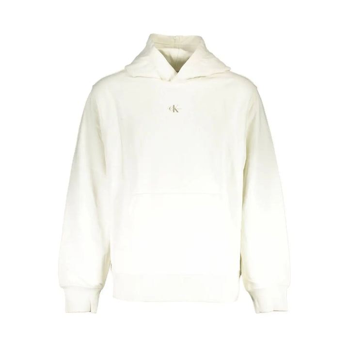 Calvin Klein White Cotton Men’s Sweatshirt