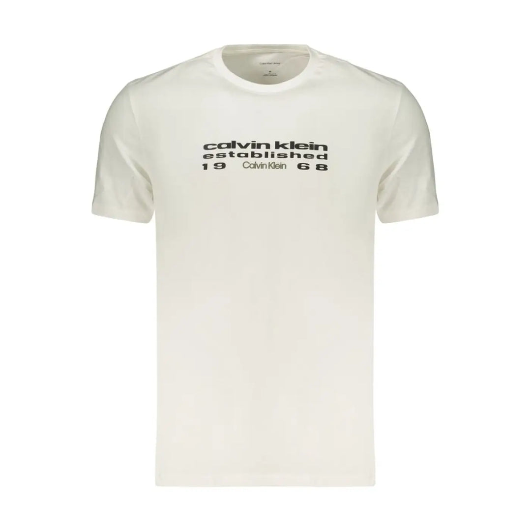 Calvin Klein White Cotton Men’s T-shirt