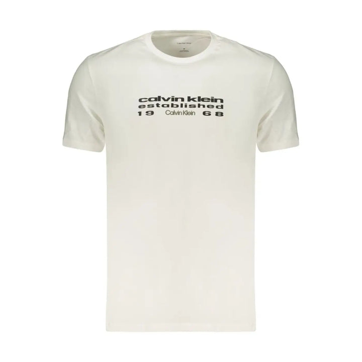 Calvin Klein White Cotton Men’s T-shirt