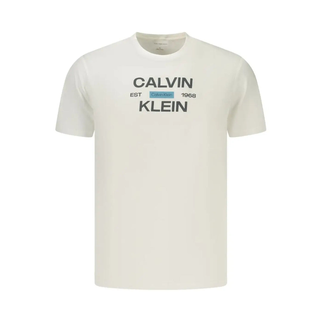 Calvin Klein White Cotton Men’s T-shirt