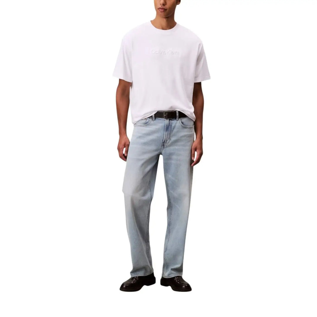 Calvin Klein White Cotton T-Shirt