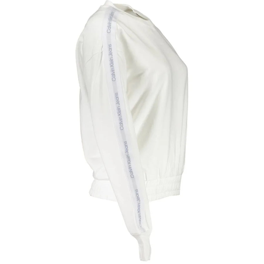 Calvin Klein White Cotton Women Sweatshirt