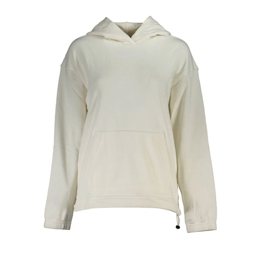 Calvin Klein White Cotton Women’s Sweatshirt