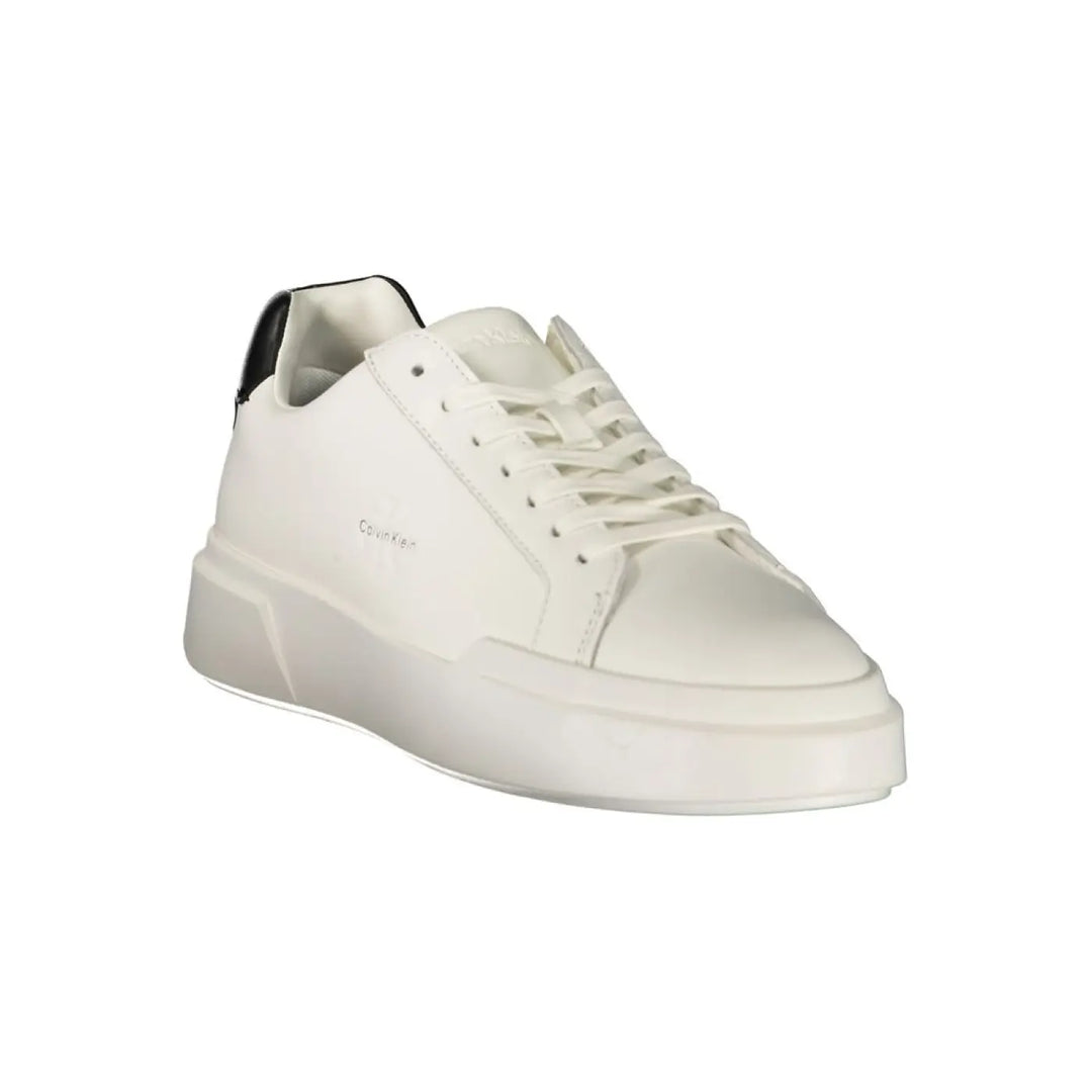 Calvin Klein White Leather Men’s Sneaker
