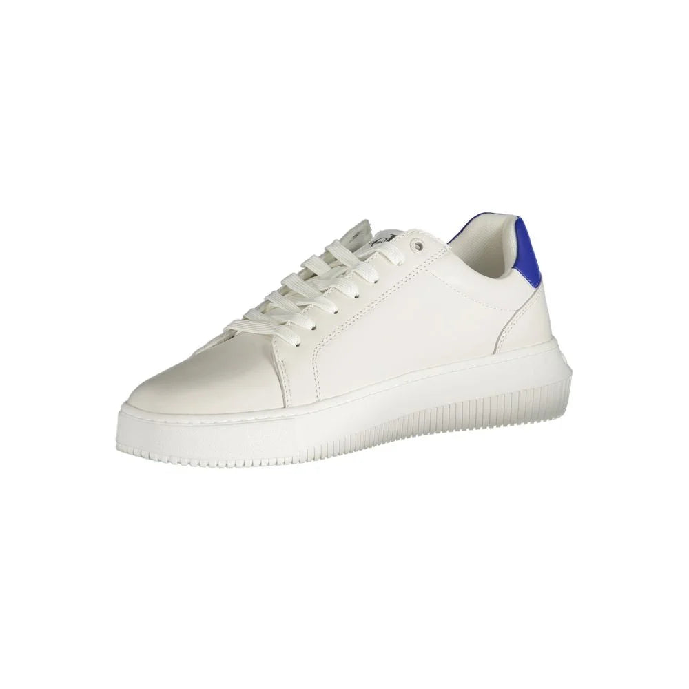 Calvin Klein White Polyester Athletic Sneakers