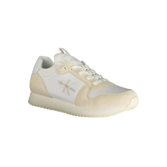 Calvin Klein White Polyester Athletic Sneakers