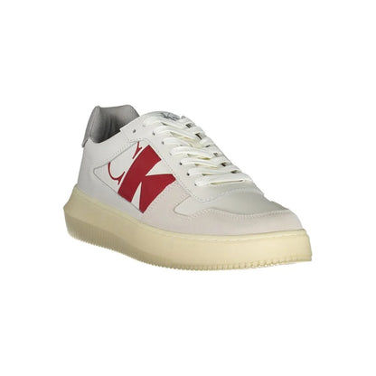 Calvin Klein White Polyester Athletic Sneakers