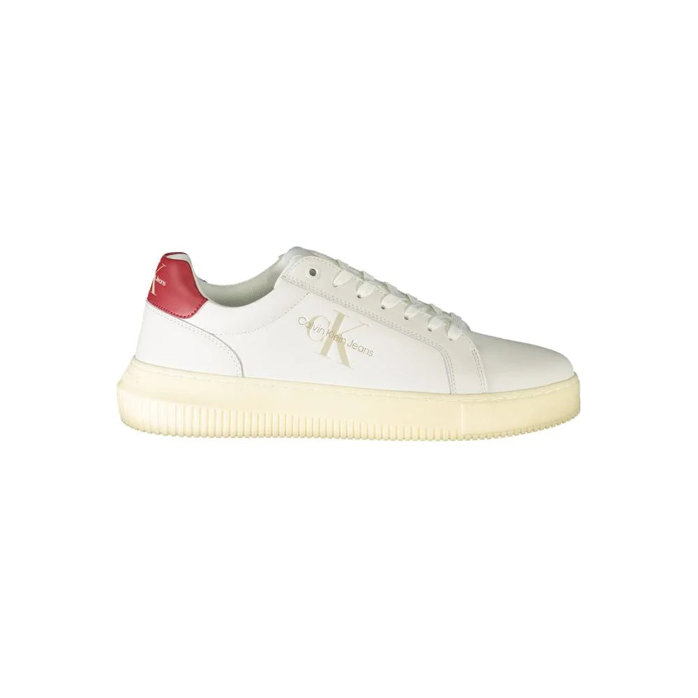 Calvin Klein White Polyester Athletic Sneakers