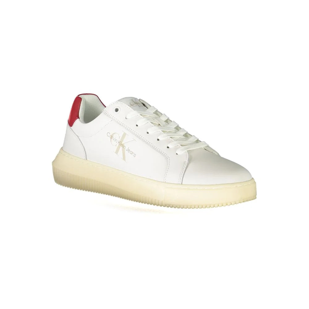 Calvin Klein White Polyester Athletic Sneakers