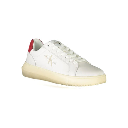 Calvin Klein White Polyester Athletic Sneakers