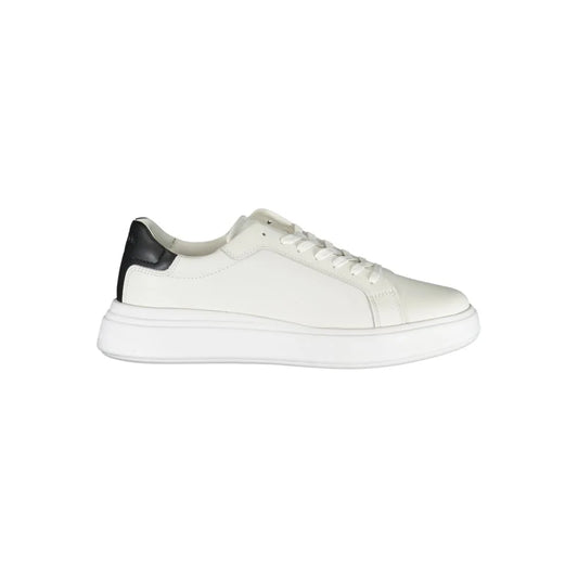 Calvin Klein White Polyester Low Top Sneakers