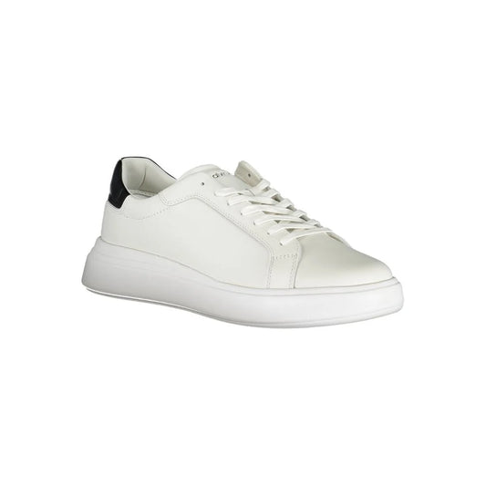 Calvin Klein White Polyester Low Top Sneakers