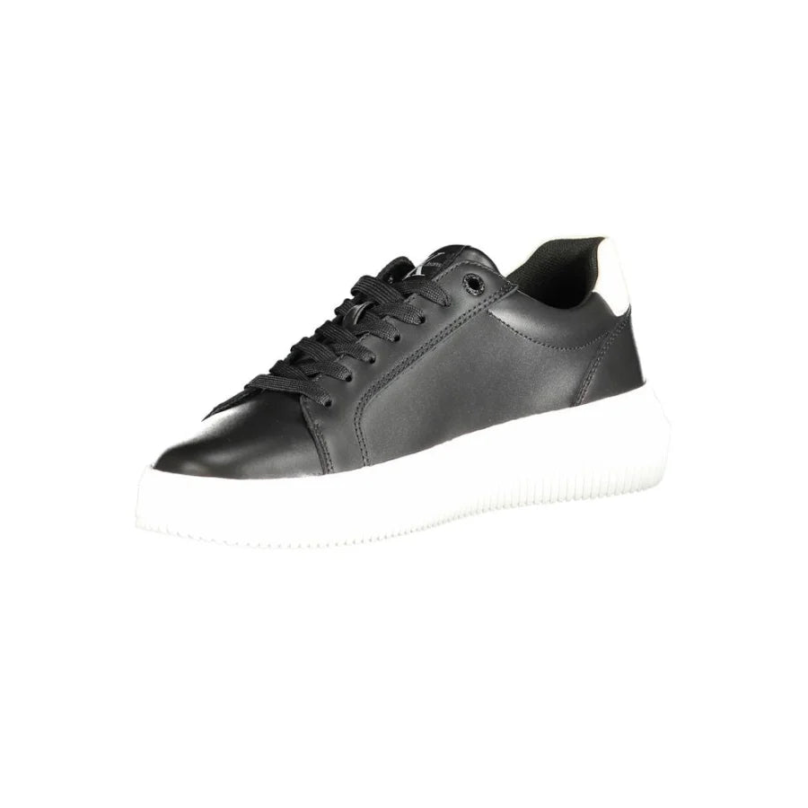 Calvin Klein White Polyester Men Sneaker