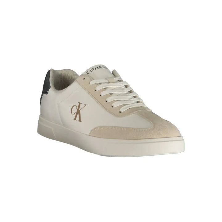 Calvin Klein White Polyester Men’s Sneaker